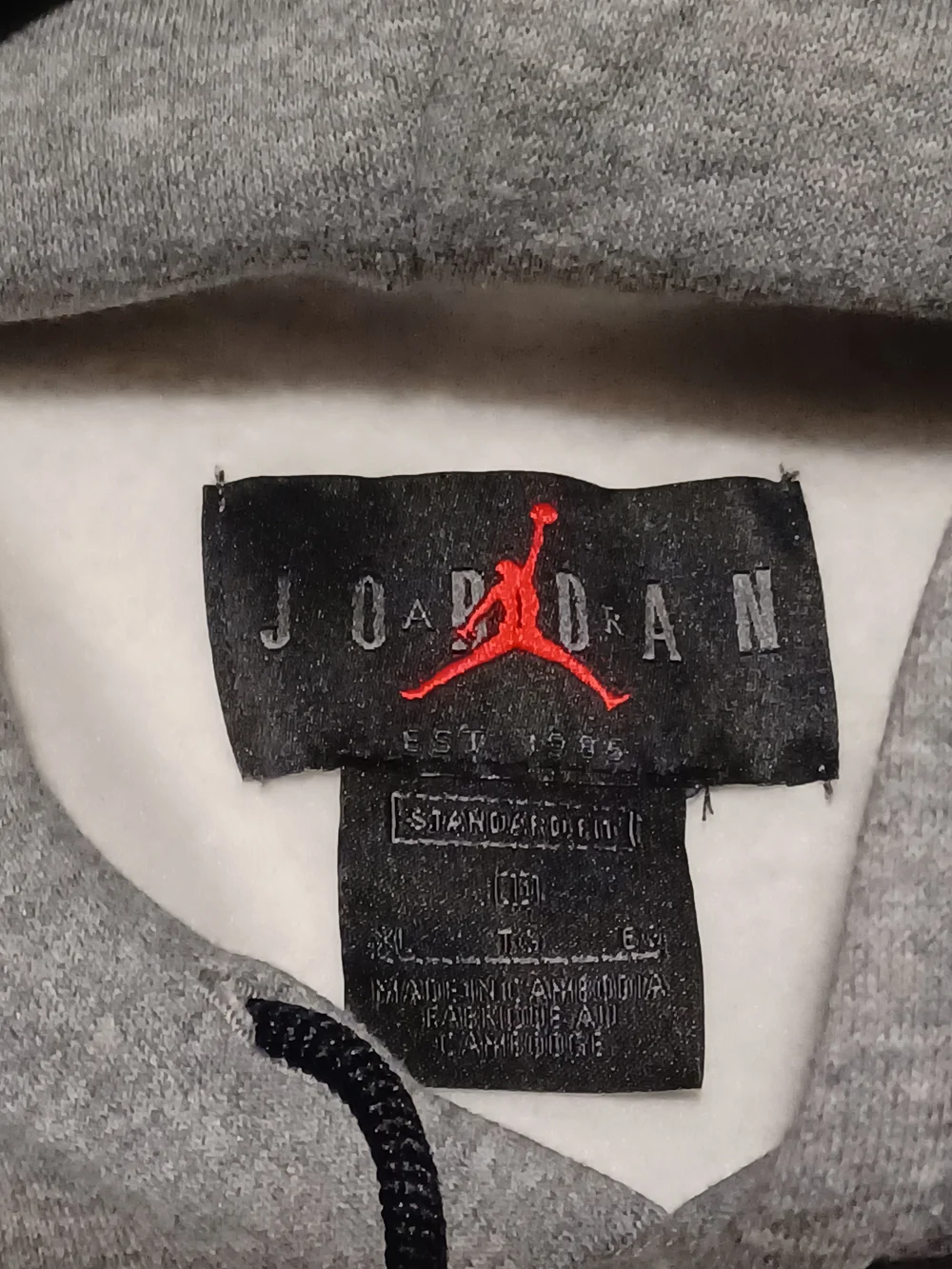 Men's Gray Jordan Hooded Sweatshirt